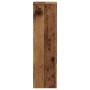 Soportes de plantas 2 uds madera roble envejecido 17x17x60 cm