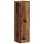 Soportes de plantas 2 uds madera roble envejecido 17x17x60 cm
