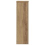 Soportes de plantas 2 uds madera roble artisian 17x17x60 cm