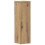 Soportes de plantas 2 uds madera roble artisian 17x17x60 cm