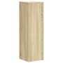 Soportes de plantas 2 uds madera roble Sonoma 25x25x80 cm