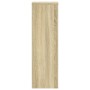 Soportes de plantas 2 uds madera roble Sonoma 25x25x80 cm
