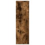 Soportes de plantas 2 uds madera roble ahumado 25x25x80 cm