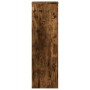 Soportes de plantas 2 uds madera roble ahumado 25x25x80 cm