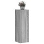 Soportes de plantas 2 uds madera gris Sonoma 25x25x80 cm