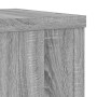 Soportes de plantas 2 uds madera gris Sonoma 25x25x80 cm