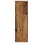 Soportes de plantas 2 uds madera roble envejecido 25x25x80 cm