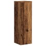 Soportes de plantas 2 uds madera roble envejecido 25x25x80 cm