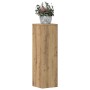 Soportes de plantas 2 uds madera roble artisian 25x25x80 cm