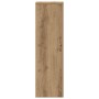 Soportes de plantas 2 uds madera roble artisian 25x25x80 cm