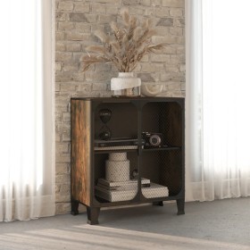 Rustic brown metal and MDF storage cabinet 72x36x82 cm by vidaXL, Lockers and storage cabinets - Ref: Foro24-335907, Price: 1...