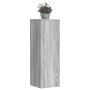 Soportes de plantas madera ingeniería gris Sonoma 33x33x100cm