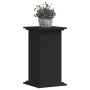 Soportes para plantas madera de ingeniería negro 33x33x60 cm