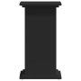 Soportes para plantas madera de ingeniería negro 33x33x60 cm
