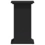 Soportes para plantas madera de ingeniería negro 33x33x60 cm
