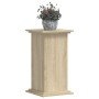 Soportes de plantas madera ingeniería roble Sonoma 33x33x60 cm
