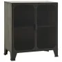 Gray metal and MDF storage cabinet 72x36x82 cm by vidaXL, Lockers and storage cabinets - Ref: Foro24-335908, Price: 95,09 €, ...