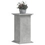 Soportes de plantas madera ingeniería gris hormigón 33x33x60 cm