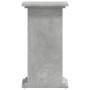 Soportes de plantas madera ingeniería gris hormigón 33x33x60 cm