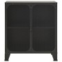 Aufbewahrungsschrank aus grauem Metall und MDF, 72 x 36 x 82 cm von vidaXL, Schließfächer und Lagerschränke - Ref: Foro24-335...
