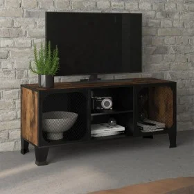 Rustikale TV-Möbel aus braunem Metall und MDF 105x36x47 cm von vidaXL, TV-Möbel - Ref: Foro24-335909, Preis: 90,48 €, Rabatt: %