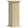 Soportes de plantas madera ingeniería roble Sonoma 33x33x80 cm