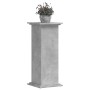 Soportes de plantas madera ingeniería gris hormigón 33x33x80 cm