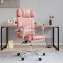 Pink synthetic leather reclining office chair by vidaXL, Office chairs - Ref: Foro24-349737, Price: 124,62 €, Discount: %