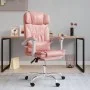 Pink synthetic leather reclining office chair by vidaXL, Office chairs - Ref: Foro24-349737, Price: 122,78 €, Discount: %