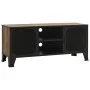Rustic brown metal and MDF TV stand, 105x36x47 cm by vidaXL, TV Furniture - Ref: Foro24-335909, Price: 90,48 €, Discount: %