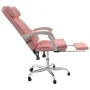 Pink synthetic leather reclining office chair by vidaXL, Office chairs - Ref: Foro24-349737, Price: 122,78 €, Discount: %