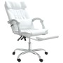 White synthetic leather reclining office chair by vidaXL, Office chairs - Ref: Foro24-349738, Price: 139,72 €, Discount: %