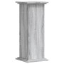 Soportes de plantas madera ingeniería gris Sonoma 33x33x80 cm
