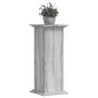 Soportes de plantas madera ingeniería gris Sonoma 33x33x80 cm