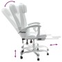 White synthetic leather reclining office chair by vidaXL, Office chairs - Ref: Foro24-349738, Price: 139,72 €, Discount: %