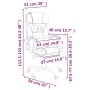 White synthetic leather reclining office chair by vidaXL, Office chairs - Ref: Foro24-349738, Price: 139,72 €, Discount: %
