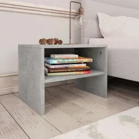 Betongrauer Nachttisch aus Sperrholz, 40 x 30 x 30 cm von vidaXL, Nachttische - Ref: Foro24-800071, Preis: 29,03 €, Rabatt: %