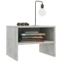 Betongrauer Nachttisch aus Sperrholz, 40 x 30 x 30 cm von vidaXL, Nachttische - Ref: Foro24-800071, Preis: 29,03 €, Rabatt: %