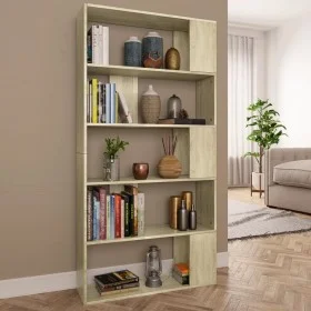 Regal aus Sonoma-Eichensperrholz, 80 x 24 x 159 cm von vidaXL, Bücherregale und Regale - Ref: Foro24-800102, Preis: 73,07 €, ...