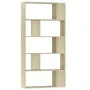 Estantería madera contrachapada color roble Sonoma 80x24x159 cm de vidaXL, Librerías y estanterías - Ref: Foro24-800102, Prec...
