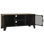 Rustic brown metal and MDF TV stand, 105x36x47 cm by vidaXL, TV Furniture - Ref: Foro24-335909, Price: 90,48 €, Discount: %