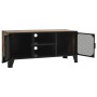 Rustikale TV-Möbel aus braunem Metall und MDF 105x36x47 cm von vidaXL, TV-Möbel - Ref: Foro24-335909, Preis: 91,32 €, Rabatt: %