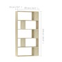 Regal aus Sonoma-Eichensperrholz, 80 x 24 x 159 cm von vidaXL, Bücherregale und Regale - Ref: Foro24-800102, Preis: 74,15 €, ...