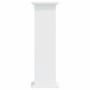 Soportes para plantas madera de ingeniería blanco 33x33x100 cm