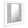 Bathroom mirror cabinet LED light acrylic concrete gray 40x12x45 cm by vidaXL, bathroom vanities - Ref: Foro24-804952, Price:...