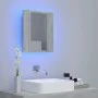 Bathroom mirror cabinet LED light acrylic concrete gray 40x12x45 cm by vidaXL, bathroom vanities - Ref: Foro24-804952, Price:...