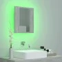 Bathroom mirror cabinet LED light acrylic concrete gray 40x12x45 cm by vidaXL, bathroom vanities - Ref: Foro24-804952, Price:...