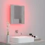 Bathroom mirror cabinet LED light acrylic concrete gray 40x12x45 cm by vidaXL, bathroom vanities - Ref: Foro24-804952, Price:...