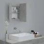 Bathroom mirror cabinet LED light acrylic concrete gray 40x12x45 cm by vidaXL, bathroom vanities - Ref: Foro24-804952, Price:...