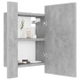 Bathroom mirror cabinet LED light acrylic concrete gray 40x12x45 cm by vidaXL, bathroom vanities - Ref: Foro24-804952, Price:...